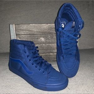 Vans sk8-hi mono canvas true blue size 10